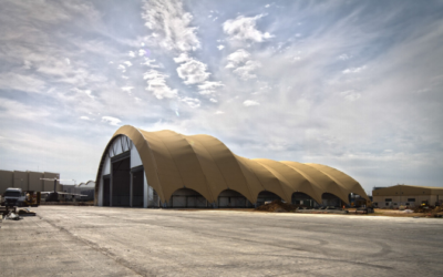 A400M hangar, designed and built by Gaptek, is rented by Airbus