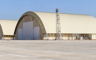 Los hangares A400M están diseñados y construidos por Gaptek