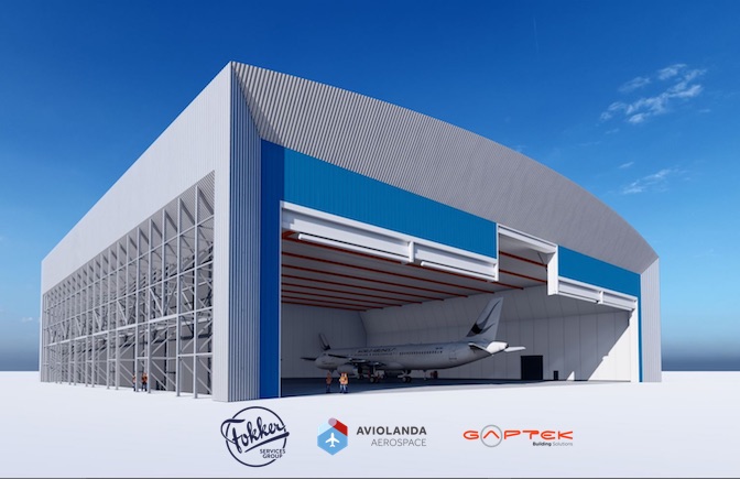 Fokker Services Group et Gaptek inaugurent le nouveau hangar à large fuselage