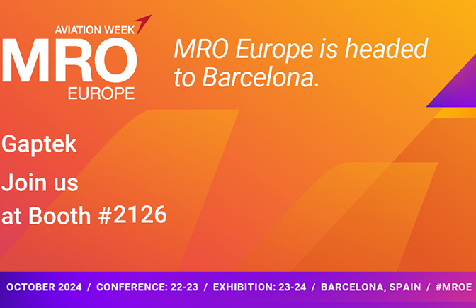 Gaptek at MRO Europe event 2024